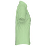 Overhemd in onderhoudsvriendelijk polykatoen-popeline korte mouwen dames Pistachio Green XXL