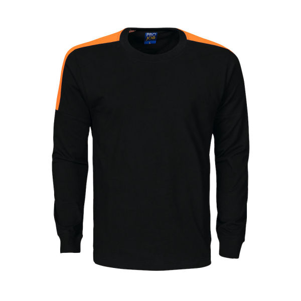 2020 T-shirt L.S Black/Orange XS