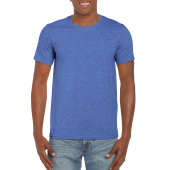 Gildan T-shirt SoftStyle SS for him Heather Royal Blue XL