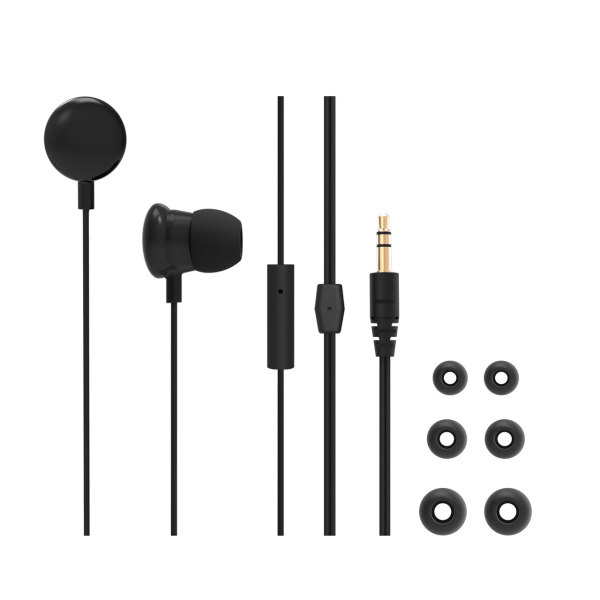 Moyoo Wired Earphones with mic - black