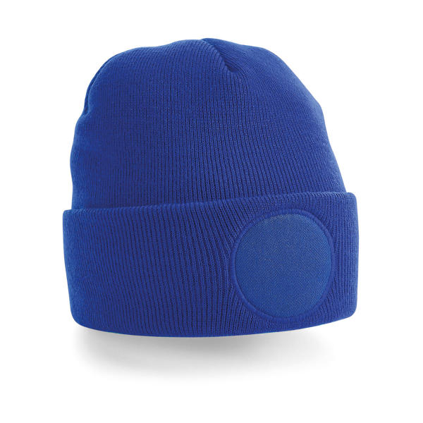 Circular Patch Beanie - Bright Royal - One Size