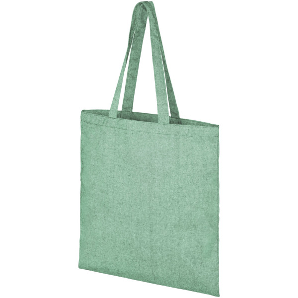 Pheebs 150 g/m² recycled tote bag 7L - Heather green