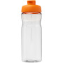 H2O Active® Base Tritan™ 650 ml sportfles met klapdeksel - Transparant/Oranje