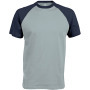 Baseball - Tweekleurig T-shirt Ice Blue / Denim S