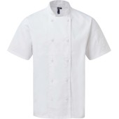 Coolchecker® koksjas met korte mouwen White XL
