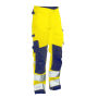 -2221 Hi-vis service trousers star geel/zwart D124