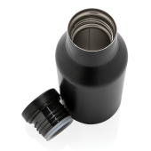 RCS gerecycled roestvrijstalen compacte fles, zwart