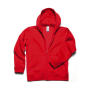 Hooded Full Zip/kids Sweat - Red - 3/4 (98/104)