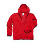 Hooded Full Zip/kids Sweat - Red - 5/6 (110/116)