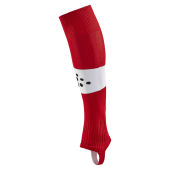 *Pro Control stripe socks w/o foot j br.red/white