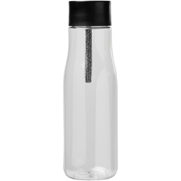 Ara 640 ml Tritan™ sport bottle with charging cable - Transparent clear