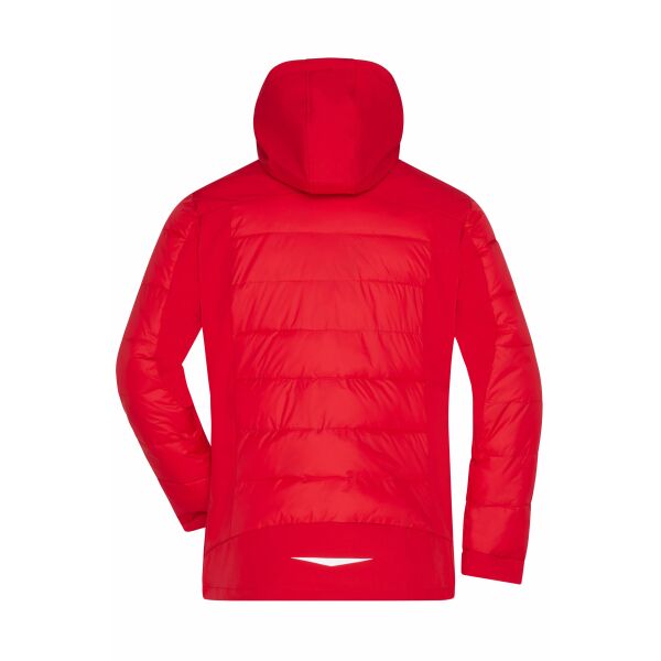 JN1050 Men's Outdoor Hybridjacket rood 3XL