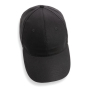 Impact 6 panel 190gr Recycled cotton cap with AWARE™ tracer, black
