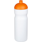 Baseline® Plus 650 ml sportflaska med kupollock - Vit/Orange