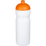 Baseline® Plus 650 ml sportfles met koepeldeksel - Wit/Oranje