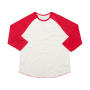 Superstar Baseball T - Washed White/Warm Red - XS