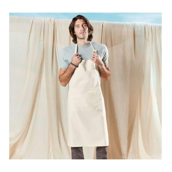 FAIRTRADE COTTON ADULT CRAFT APRON, NATURAL, One size, WESTFORD MILL