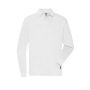 Men's Workwear-Longsleeve Polo - white - XS