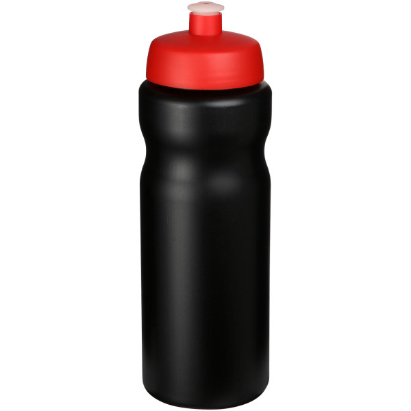 Baseline® Plus 650 ml sport bottle - Solid black/Red