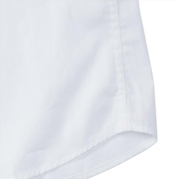 Men Shortsleeve Classic Twill Shirt, White, S, RUS