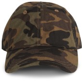 DAD CAP - 6 Panelen Brown Camouflage One Size