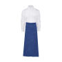 BERLIN Long Bistro Apron with Vent and Pocket - Royal - One Size