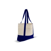 Beach bag cotton canvas OEKO-TEX® 280g/m² 42x10x30cm - Dark blue