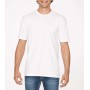 Buisvormig T-shirt voor volwassenen met print Softstyle White S