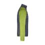 Men's Knitted Hybrid Jacket - kiwi-melange/anthracite-melange - S