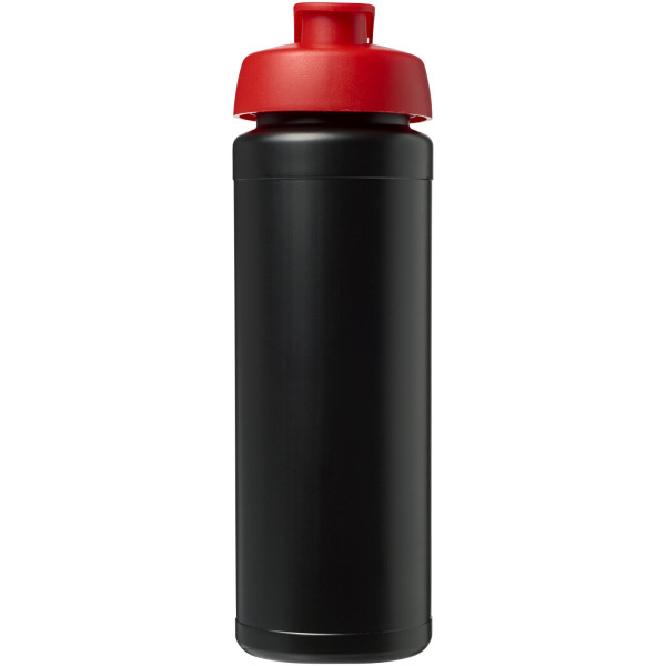 Baseline® Plus grip 750 ml flip lid sport bottle - Solid black/Red