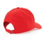 Impact AWARE™ 5 panel 280gr recycled katoenen cap, rood