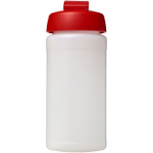Baseline® Plus 500 ml drikkeflaske med fliplåg - Transparent/Rød