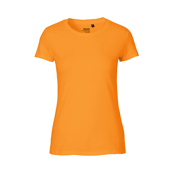 Neutral ladies fitted t-shirt-Okay-Orange-L