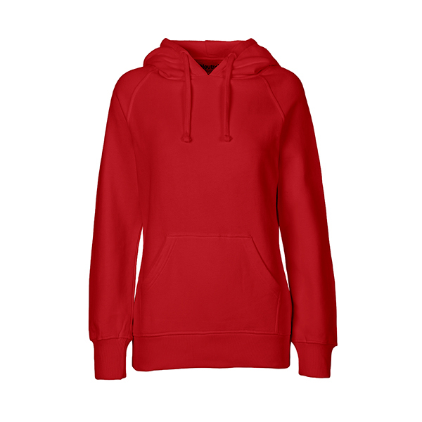 Neutral ladies hoodie-Red-XS