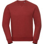 Authentic Crew neck melange sweatshirt Brick Red Melange 3XL