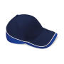 Teamwear Competition Cap - French Navy/Bright Royal/White - One Size