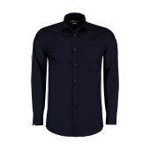 Tailored Fit Poplin Shirt - Dark Navy - L/16.5"
