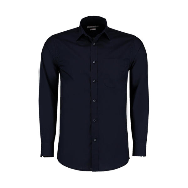 Tailored Fit Poplin Shirt - Dark Navy