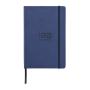 Deluxe hardcover PU A5 notitieboek, donkerblauw