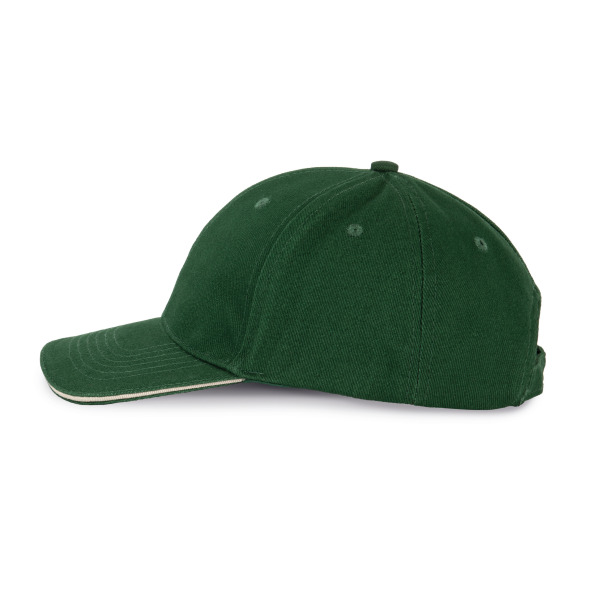 Orlando Kids - 6-Panel-Kappe Forest Green / Beige One Size