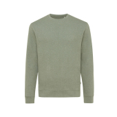 Iqoniq Denali gerecycled katoen sweater ongeverfd, heather green (S)