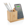 Calgary bamboo 10W wireless charger, brown