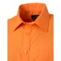 Men's Shirt Shortsleeve Poplin - orange - S