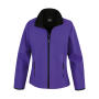 Ladies' Printable Softshell Jacket - Purple/Black - 2XL (18)