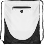 Peek polyester rugzak met trekkoordsluiting 5L - Wit/Zwart
