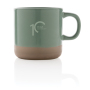 Glazed ceramic mug, green