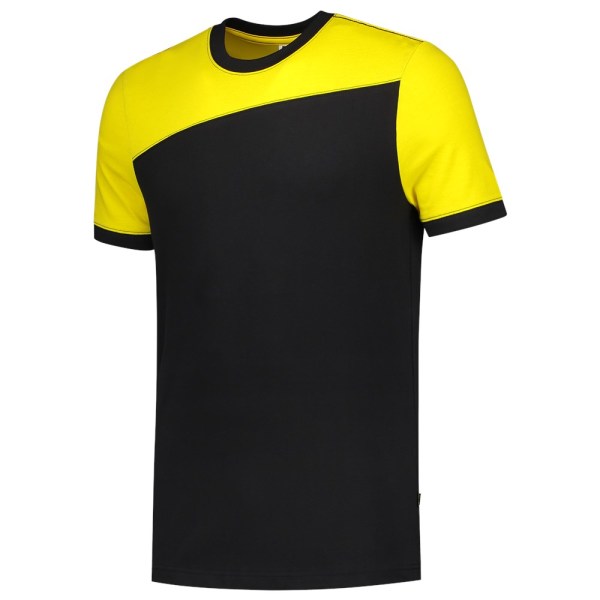 T-shirt Bicolor Naden 102006 Black-Yellow XS