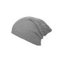 MB7955 Knitted Long Beanie - light-grey-melange - one size