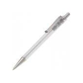Ball pen Antarctica metal clip - Frosted White