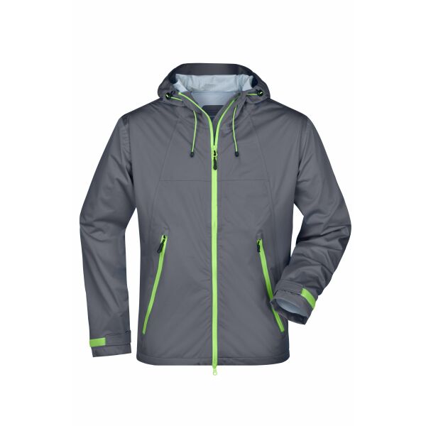 Men's Outdoor Jacket - iron-grey/green - 3XL
